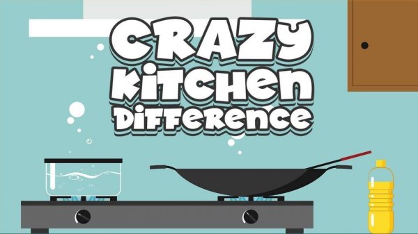 Crazy Kitchen Difference: Find the Spot Puzzle Game