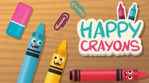 Happy Crayons Coloring Fun