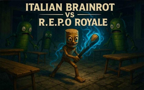 Italian Brainrot VS R.E.P.O Royale - Chaotic Precision Fighter Online Game