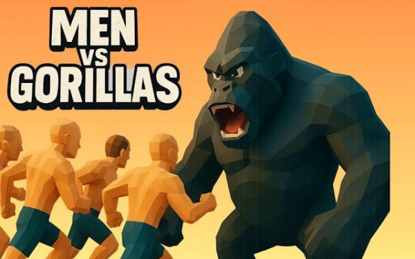 Men Vs Gorilla: 3D Strategy Combat Game