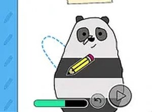 We Bare Bears: How to Draw Panda - Online Drawing Game