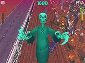 Halloween Skeleton Smash Car Game