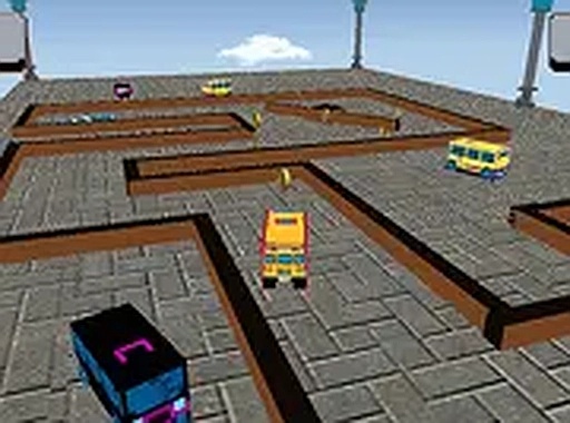 School Bus 3D Parking Online Game