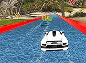 Water Slide Car Race Online Game
